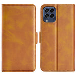 Per Samsung Galaxy M33 5G Custodia per telefono in pelle con fibbia magnetica a doppio lato, For Samsung Galaxy M33 5G