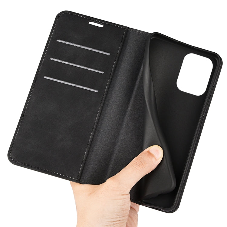 Per Samsung Galaxy M33 Custodia in pelle con ventosa magnetica retro-pelle, For Samsung Galaxy M33
