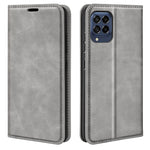 Per Samsung Galaxy M33 Custodia in pelle con ventosa magnetica retro-pelle, For Samsung Galaxy M33