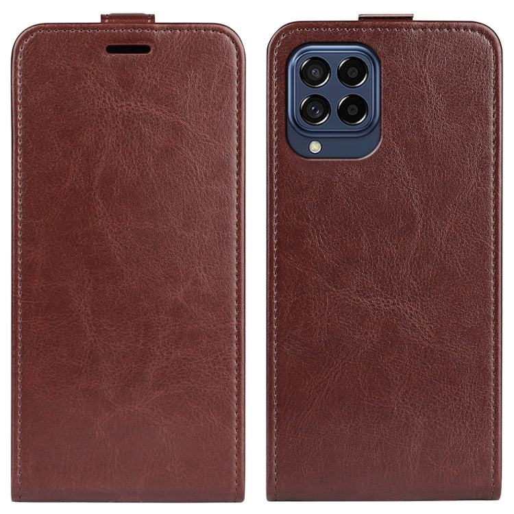 Per Samsung Galaxy M33 R64 Custodia per cellulare in pelle con vibrazione verticale, For Samsung Galaxy M33