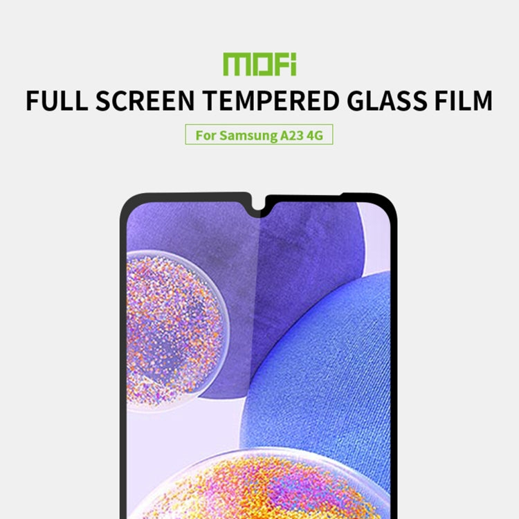 Pellicola in vetro temperato a schermo intero MOFI 9H 2.5D, For Samsung Galaxy A23 / M23 / F23, For Samsung Galaxy M33 5G, For Xiaomi Redmi 10 5G, For Xiaomi Poco C40, For Xiaomi Poco F4 GT