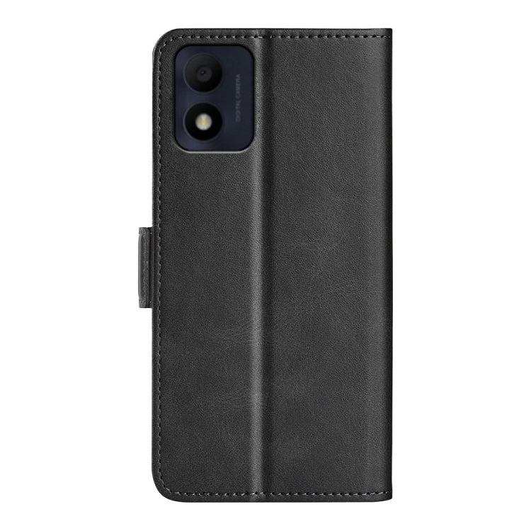 Per Alcatel 1B 2022 Custodia per telefono orizzontale in pelle con fibbia magnetica a doppio lato, Black, Yellow, Brown, Dark Blue, Red