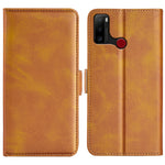 Per Ulefone note 10 Custodia per telefono in pelle con fibbia magnetica a doppio lato, Black, Yellow, Brown, Dark Blue, Red