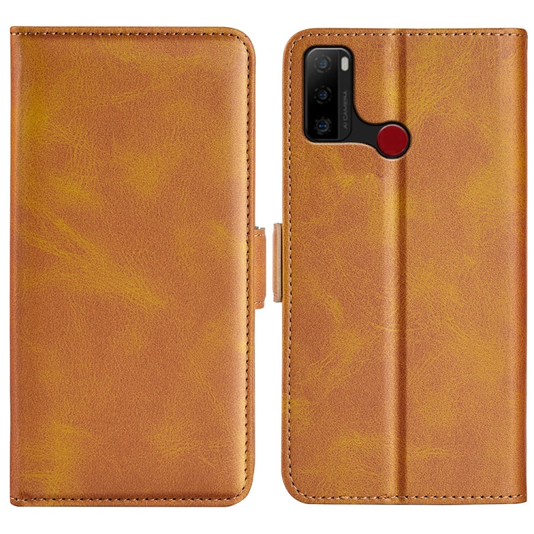 Per Ulefone note 10 Custodia per telefono in pelle con fibbia magnetica a doppio lato, Black, Yellow, Brown, Dark Blue, Red