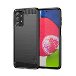 Custodia morbida in TPU in fibra di carbonio con trama spazzolata serie MOFI Gentleness, For Samsung Galaxy A23 / M23 / F23