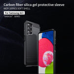 Custodia morbida in TPU in fibra di carbonio con trama spazzolata serie MOFI Gentleness, For Samsung Galaxy A23 / M23 / F23