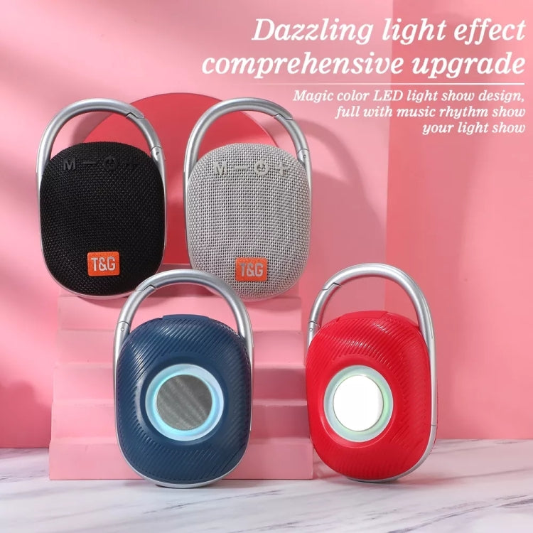 T&G TG321 TWS Mini altoparlante wireless portatile da esterno con luce a LED, TG321