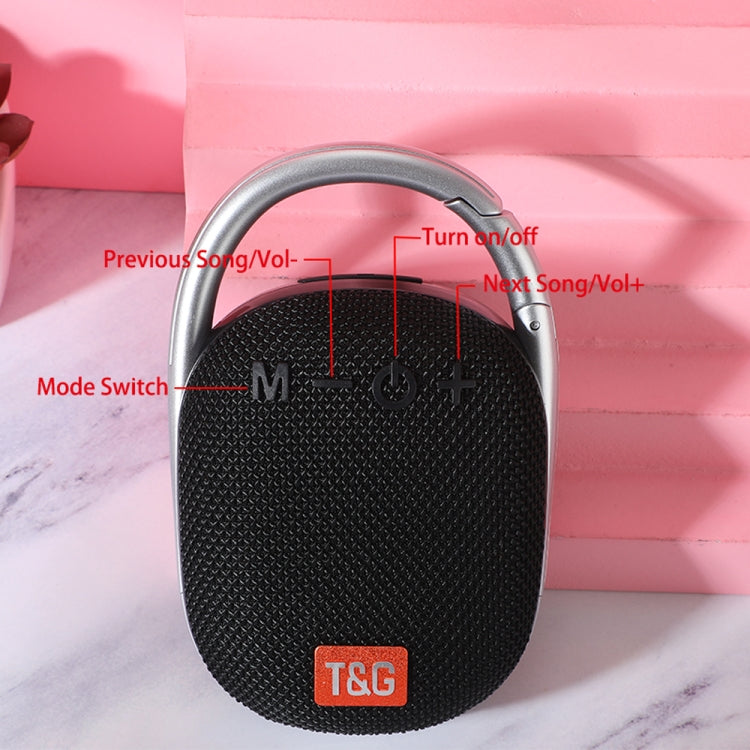 T&G TG321 TWS Mini altoparlante wireless portatile da esterno con luce a LED, TG321