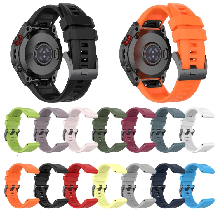 Cinturino per orologio in silicone tinta unita da 22 mm, For Garmin Descent G1