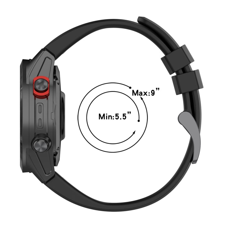 Cinturino per orologio in silicone tinta unita da 22 mm, For Garmin Instinct
