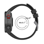Cinturino per orologio in silicone tinta unita da 20 mm, For Garmin Fenix 7S