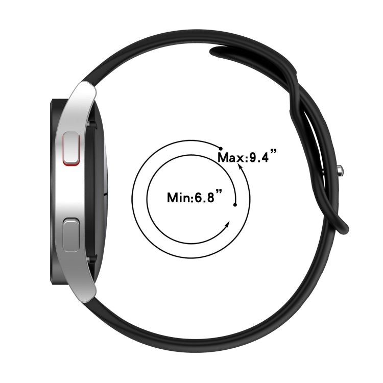 Cinturino in silicone tinta unita da 20 mm, For Garmin Forerunner 158, For Garmin Forerunner 55