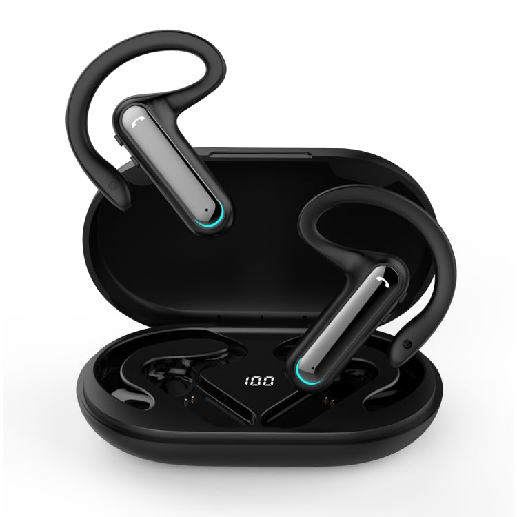 FW5 Non-in-Ear BT5.2 Wireless Sport Conduzione ossea TWS Auricolari Supporto Assistente vocale, FW5 Black, FW5 Blue
