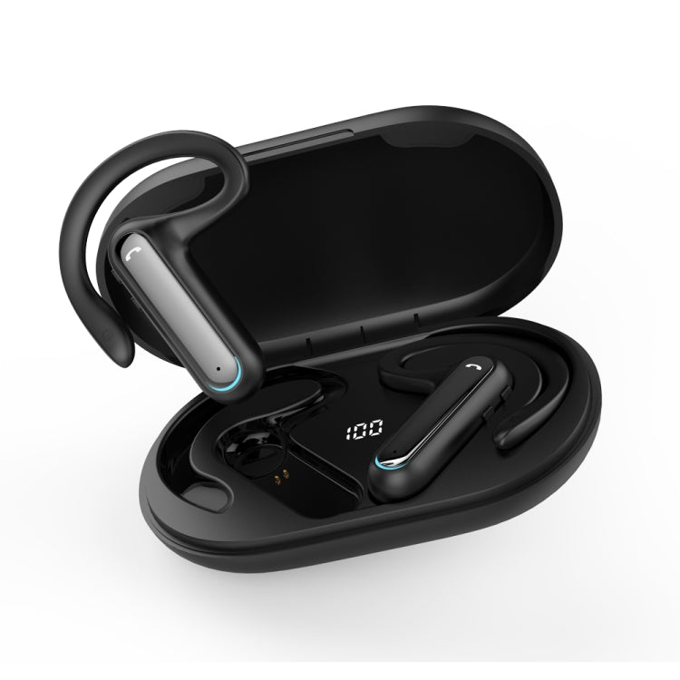 FW5 Non-in-Ear BT5.2 Wireless Sport Conduzione ossea TWS Auricolari Supporto Assistente vocale, FW5 Black, FW5 Blue