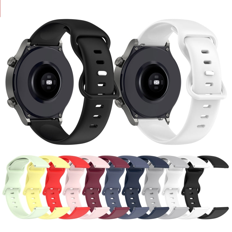 Cinturino per orologio in silicone tinta unita da 22 mm, For Amazfit GTR 2e, For Amazfit GTR 2
