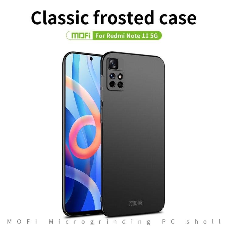 Custodia per telefono rigida ultrasottile MOFI Frosted PC, For Redmi Note 11 5G / Note11S 5G / Poco M4 Pro 5G, For Xiaomi Redmi Note 11 Pro 5G / Note 11 Pro+ 5G, For Xiaomi Redmi Note 11 Global, For Xiaomi Redmi Note 11 Pro Global, For Xiaomi Redmi K40...