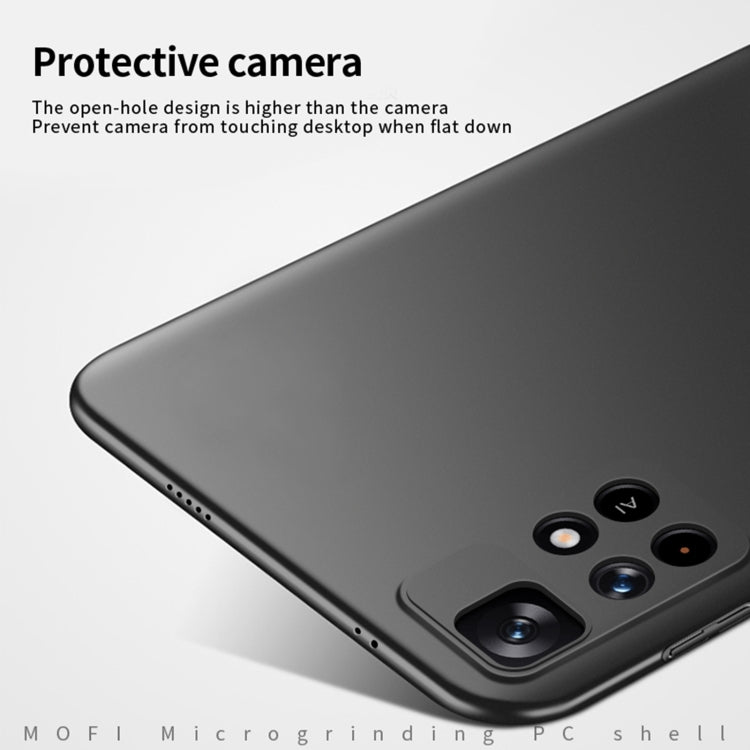 Custodia per telefono rigida ultrasottile MOFI Frosted PC, For Redmi Note 11 5G / Note11S 5G / Poco M4 Pro 5G, For Xiaomi Redmi Note 11 Pro 5G / Note 11 Pro+ 5G, For Xiaomi Redmi Note 11 Global, For Xiaomi Redmi Note 11 Pro Global, For Xiaomi Redmi K40...