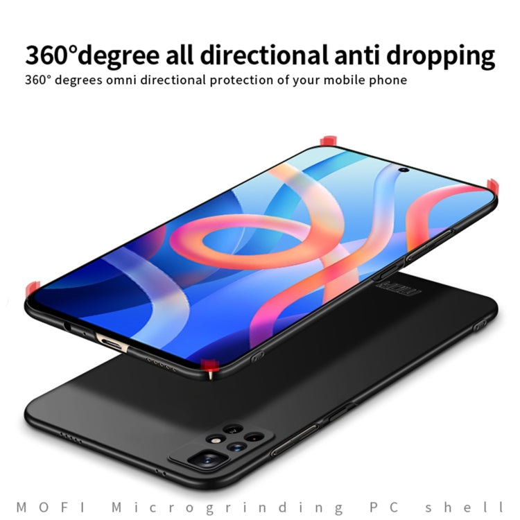 Custodia per telefono rigida ultrasottile MOFI Frosted PC, For Redmi Note 11 5G / Note11S 5G / Poco M4 Pro 5G, For Xiaomi Redmi Note 11 Pro 5G / Note 11 Pro+ 5G, For Xiaomi Redmi Note 11 Global, For Xiaomi Redmi Note 11 Pro Global, For Xiaomi Redmi K40...