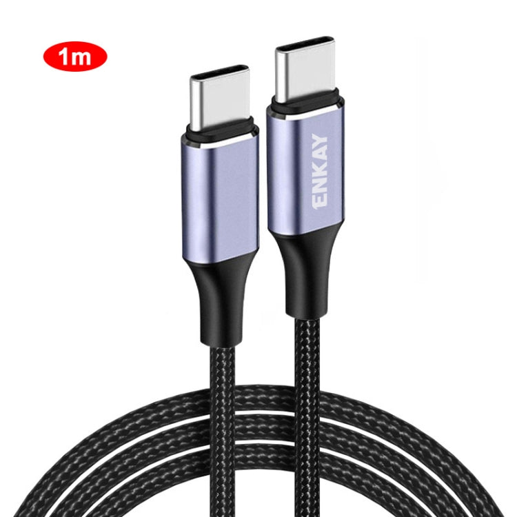 Cavo ricarica rapida USB-C 100W 5A con E-Marker 1-2m