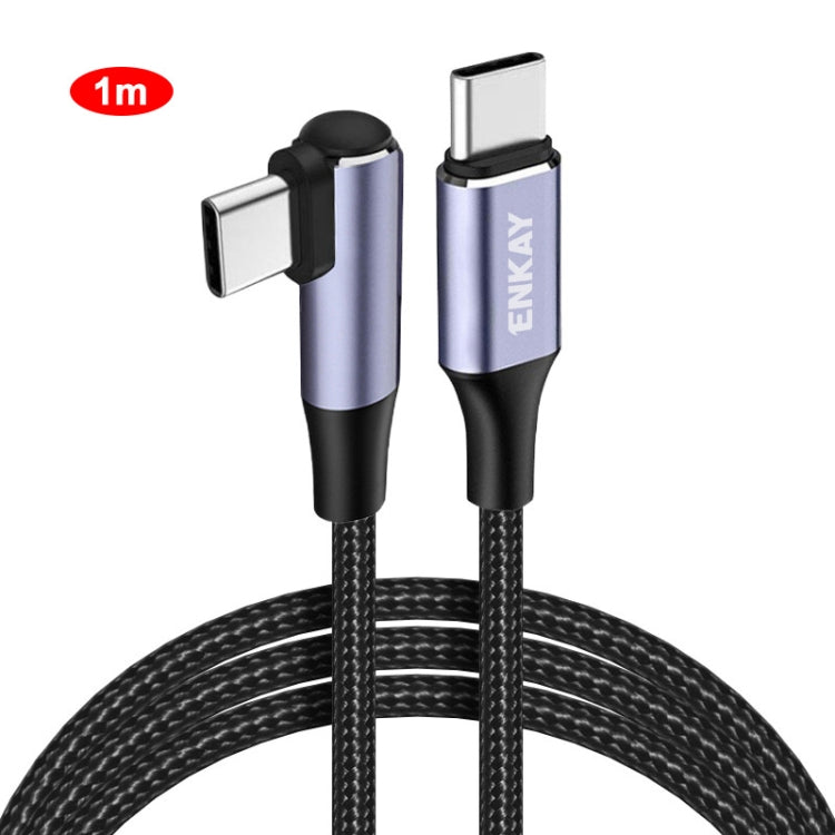 Cavo ricarica rapida USB-C 100W 5A gomito 1m 2m