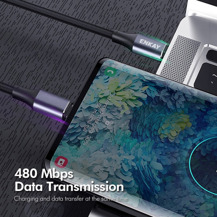 Cavo ricarica rapida USB-C 100W 5A gomito 1m 2m