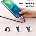 Cavo ricarica rapida USB-C 100W 5A gomito 1m 2m