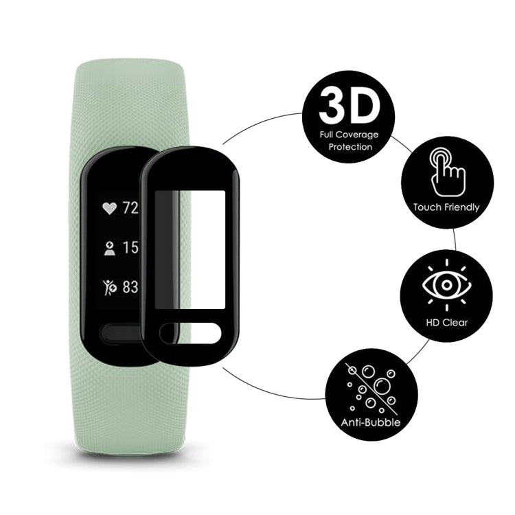 Per Garmin Smart 5 ENKAY 3D Full Coverage Soft PC Edge + PMMA HD Screen Watch Film, For Garmin Smart 5 (1 PC), For Garmin Smart 5 (2 PCS), For Garmin Smart 5 (5 PCS), For Garmin Smart 5 (10 PCS)