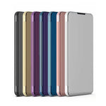 Custodia in pelle Flip orizzontale a specchio galvanico per Samsung A20 E con supporto, For Samsung Galaxy A20e, For Galaxy A20e