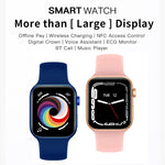 CT7 Smart Watch con schermo a colori da 1,7 pollici, supporto per il monitoraggio della frequenza cardiaca/monitoraggio della pressione sanguigna