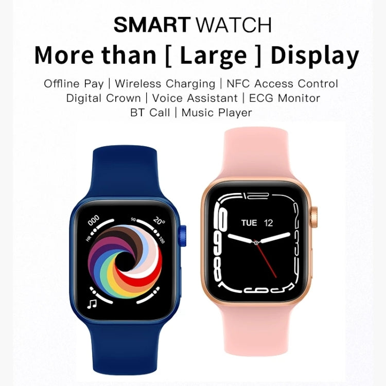 CT7 Smart Watch con schermo a colori da 1,7 pollici, supporto per il monitoraggio della frequenza cardiaca/monitoraggio della pressione sanguigna