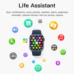 CT7 Smart Watch con schermo a colori da 1,7 pollici, supporto per il monitoraggio della frequenza cardiaca/monitoraggio della pressione sanguigna