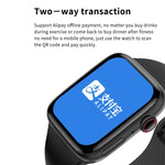 W7 Smart Watch con schermo a colori da 1,8 pollici, supporto per il monitoraggio della frequenza cardiaca/monitoraggio della pressione sanguigna