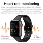 T500 Plus Smart Watch con schermo a colori da 1,54 pollici, supporta il monitoraggio della frequenza cardiaca/monitoraggio della pressione sanguigna