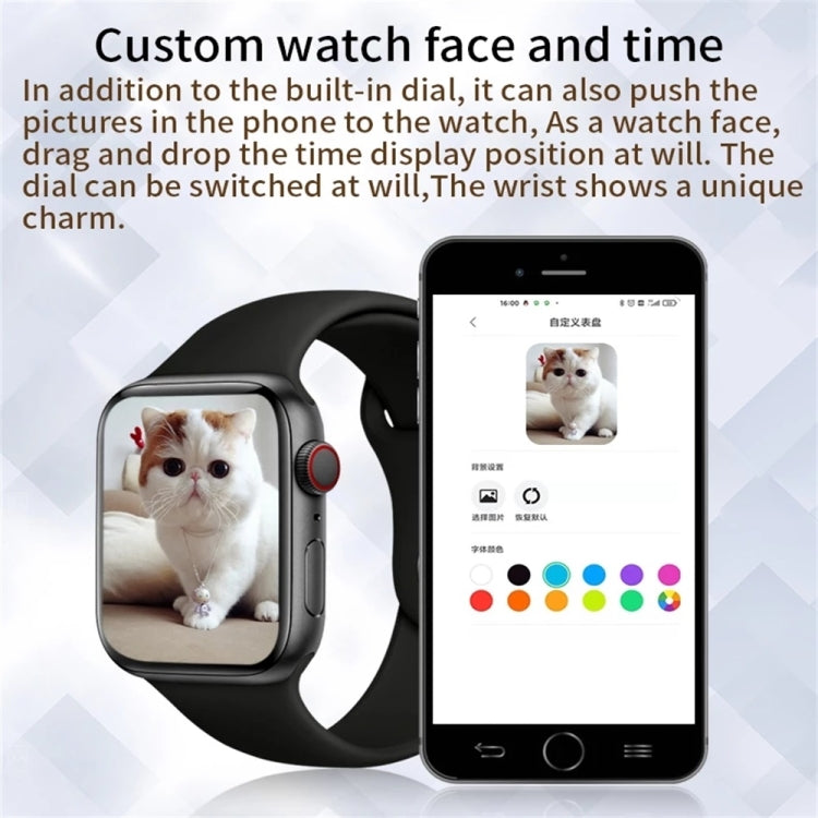 T500 Plus Smart Watch con schermo a colori da 1,54 pollici, supporta il monitoraggio della frequenza cardiaca/monitoraggio della pressione sanguigna