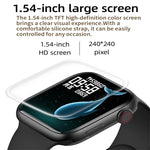 T500 Plus Smart Watch con schermo a colori da 1,44 pollici, supporta il monitoraggio della frequenza cardiaca/monitoraggio della pressione sanguigna