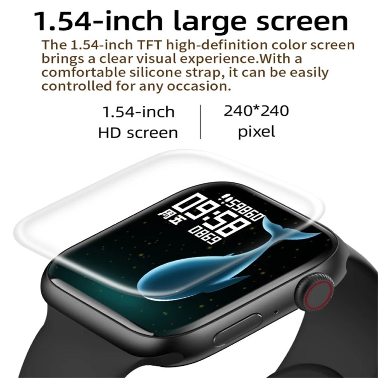 T500 Plus Smart Watch con schermo a colori da 1,44 pollici, supporta il monitoraggio della frequenza cardiaca/monitoraggio della pressione sanguigna
