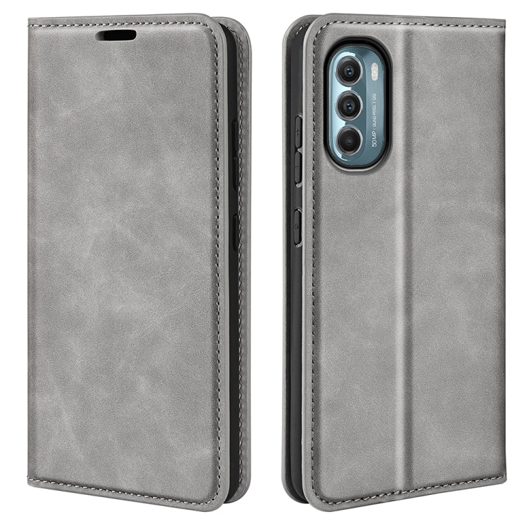 Per Motorola Moto G 5G 2022 Custodia per telefono in pelle con aspirazione magnetica retro-skin, For Motorola Moto G 5G 2022