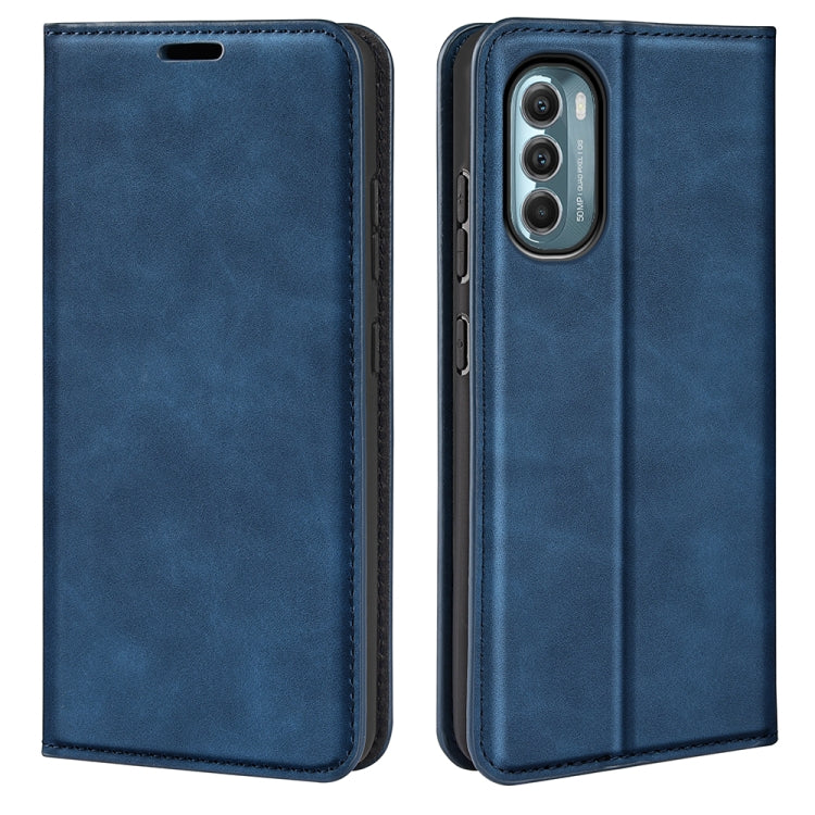 Per Motorola Moto G 5G 2022 Custodia per telefono in pelle con aspirazione magnetica retro-skin, For Motorola Moto G 5G 2022