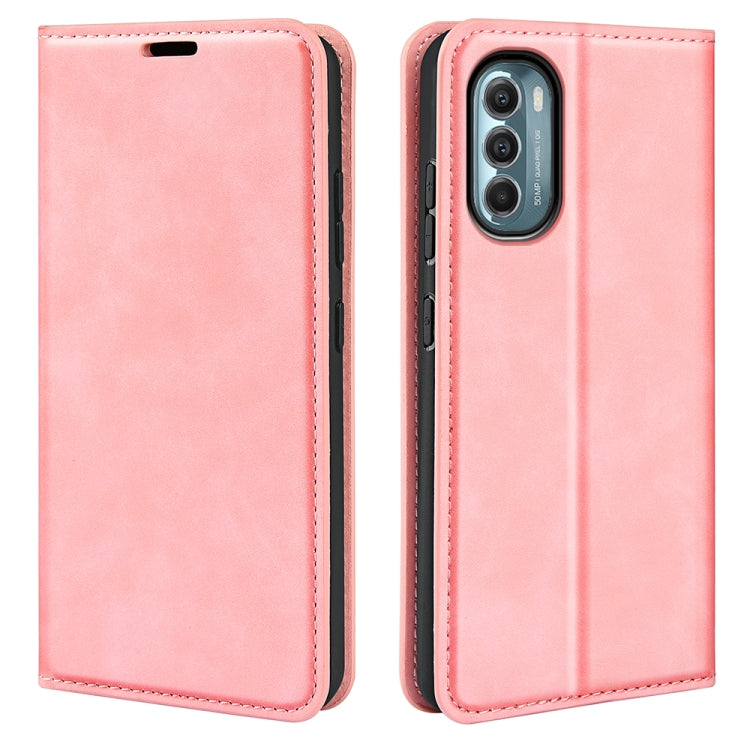Per Motorola Moto G 5G 2022 Custodia per telefono in pelle con aspirazione magnetica retro-skin, For Motorola Moto G 5G 2022