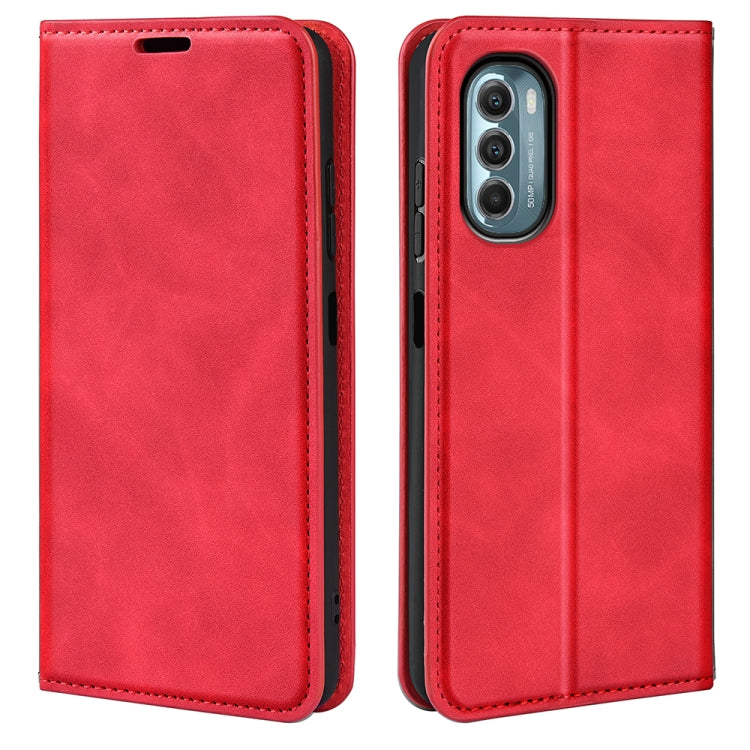Per Motorola Moto G 5G 2022 Custodia per telefono in pelle con aspirazione magnetica retro-skin, For Motorola Moto G 5G 2022