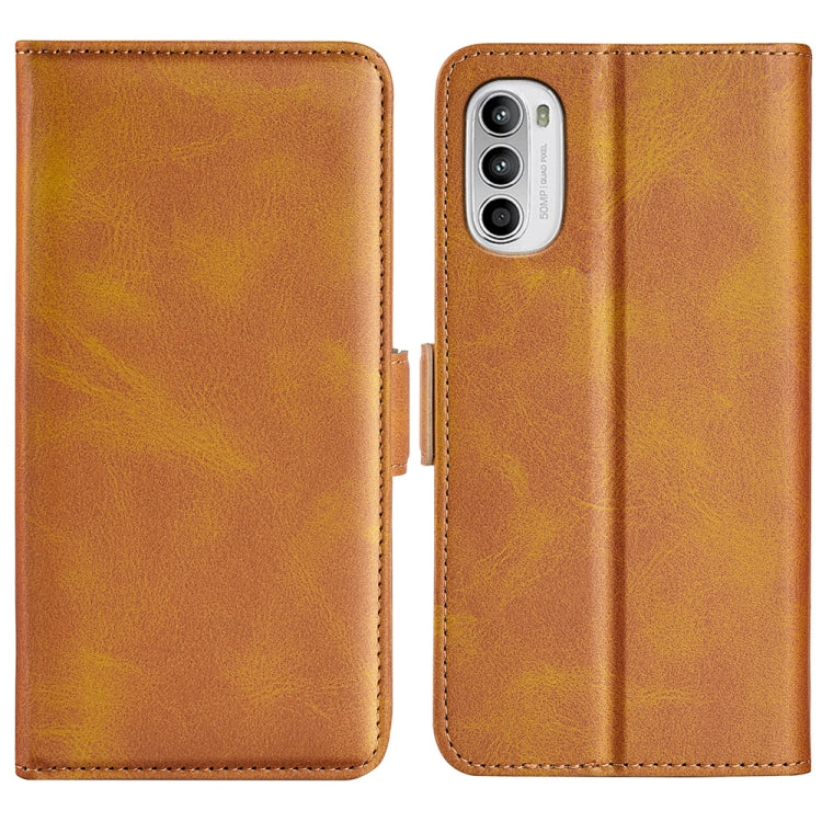 Per Motorola Moto G52 4G Custodia per cellulare in pelle a vibrazione orizzontale con fibbia magnetica a doppio lato, For Motorola Moto G52 4G