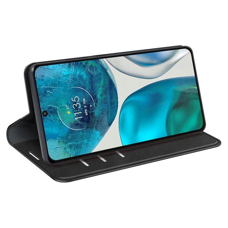 Per Motorola Moto G52 4G Custodia per telefono in pelle con aspirazione magnetica retro-pelle, For Motorola Moto G52 4G