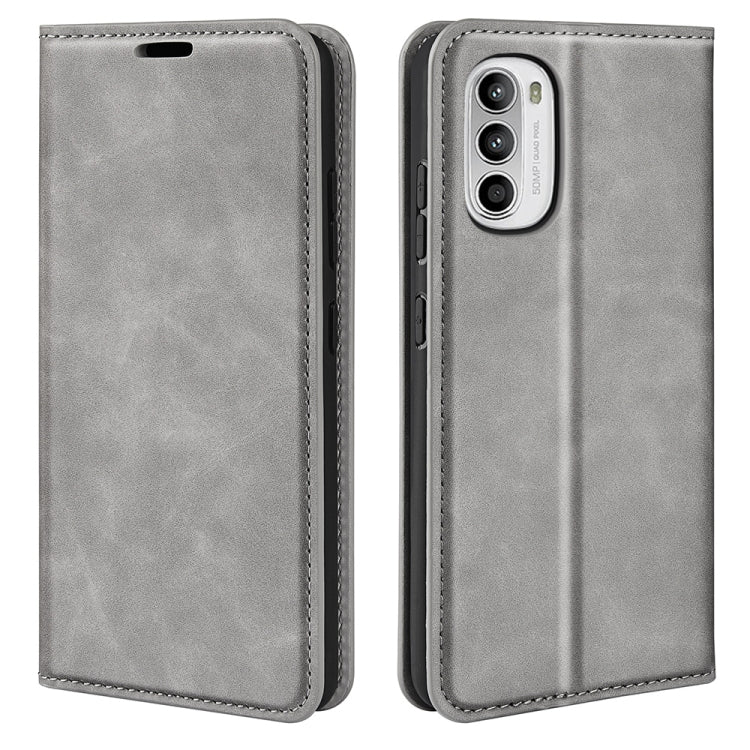 Per Motorola Moto G52 4G Custodia per telefono in pelle con aspirazione magnetica retro-pelle, For Motorola Moto G52 4G