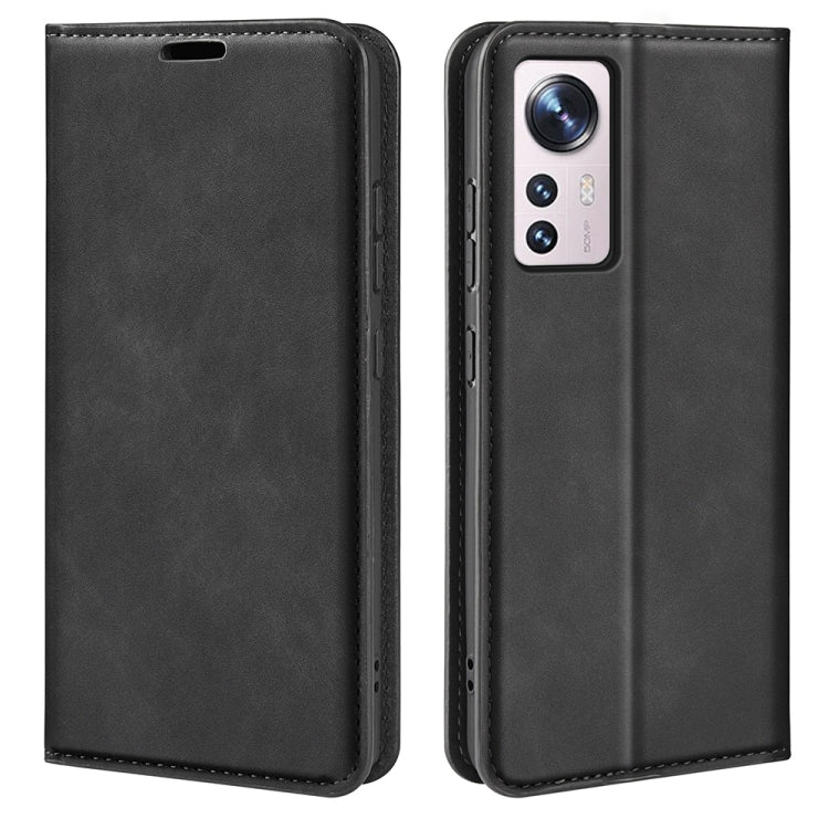 Per Xiaomi 12 Lite Custodia per telefono in pelle con aspirazione magnetica retro-pelle, For Xiaomi 12 Lite