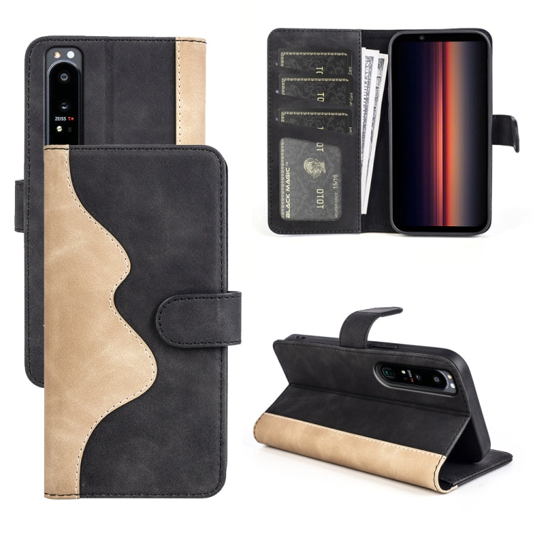 Custodia per cellulare in pelle Flip orizzontale con cuciture, For Sony Xperia 1 IV, For Sony Xperia 10 IV