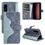 Custodia per cellulare in pelle Flip orizzontale con cuciture, For Sony Xperia 1 IV, For Sony Xperia 10 IV
