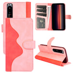 Custodia per cellulare in pelle Flip orizzontale con cuciture, For Sony Xperia 1 IV, For Sony Xperia 10 IV