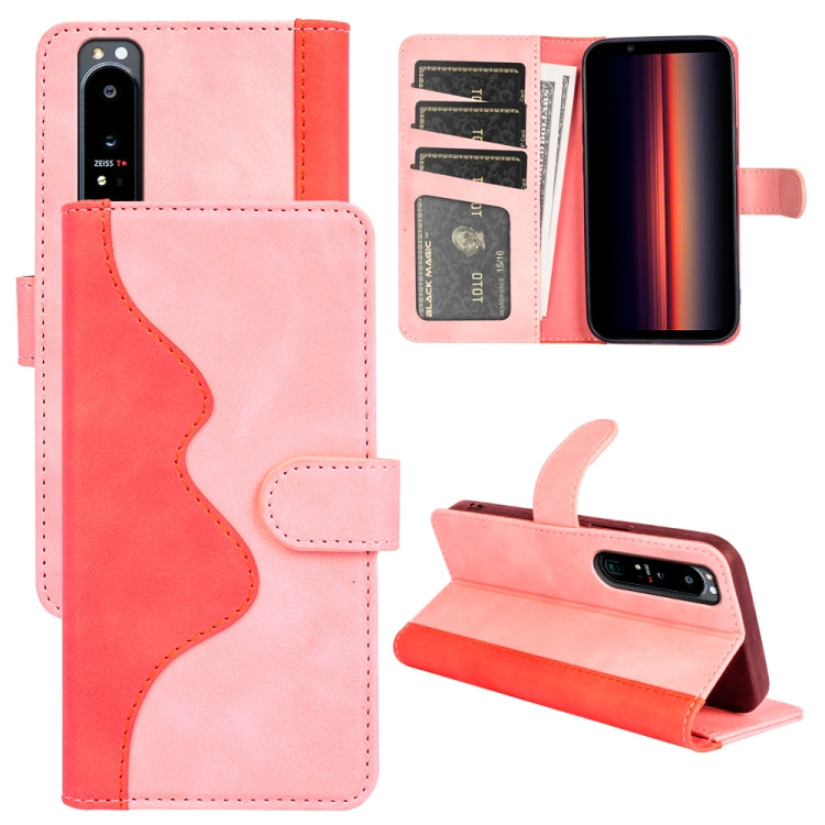 Custodia per cellulare in pelle Flip orizzontale con cuciture, For Sony Xperia 1 IV, For Sony Xperia 10 IV
