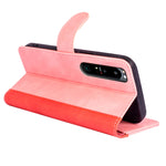 Custodia per cellulare in pelle Flip orizzontale con cuciture, For Sony Xperia 1 IV, For Sony Xperia 10 IV