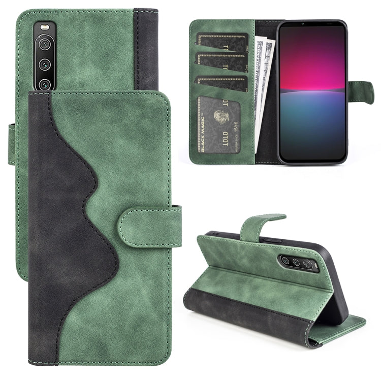 Custodia per cellulare in pelle Flip orizzontale con cuciture, For Sony Xperia 1 IV, For Sony Xperia 10 IV
